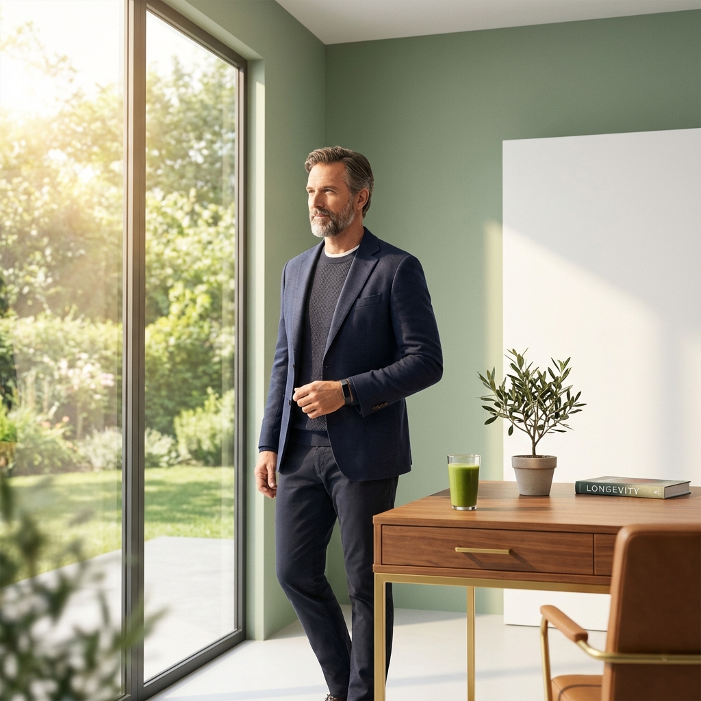 Physician in modern wellness setting representing longevity health tips from physicians 2026