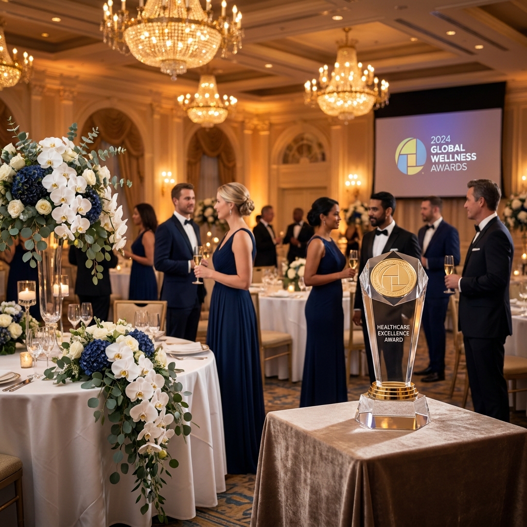 Elegant gala ballroom setting for health and wellness event gala tickets at the TopDoctor Experience 2026