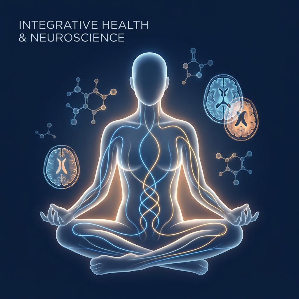 Glowing meridian pathways on human silhouette representing the medical and scientific perspective on acupuncture benefits