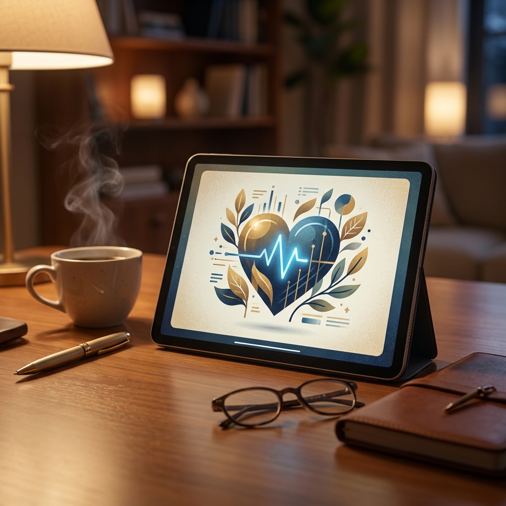 Premium digital health magazine subscription interface on tablet — subscribe to health magazine digital access in 2026