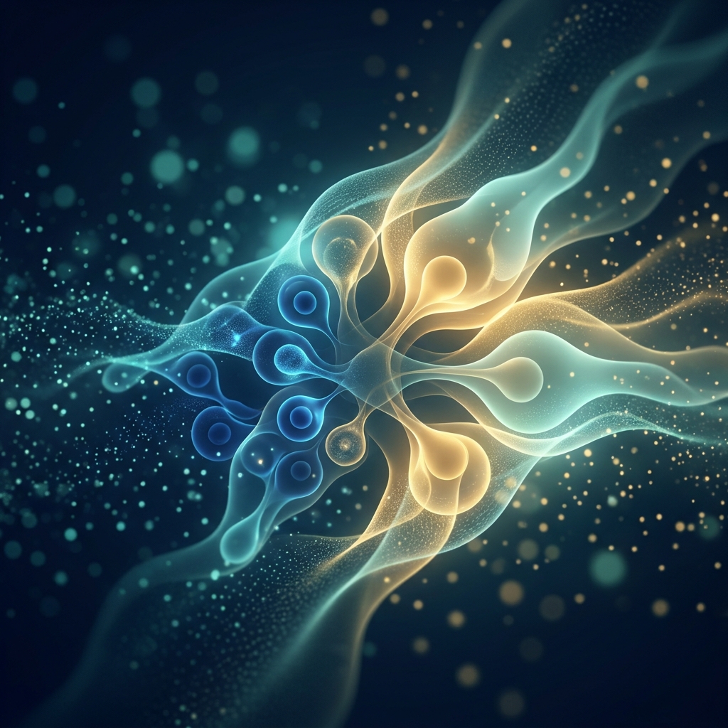 Glowing cellular regeneration concept representing AMA Regenerative Medicine & Skincare's IRM Medicine approach to skin renewal
