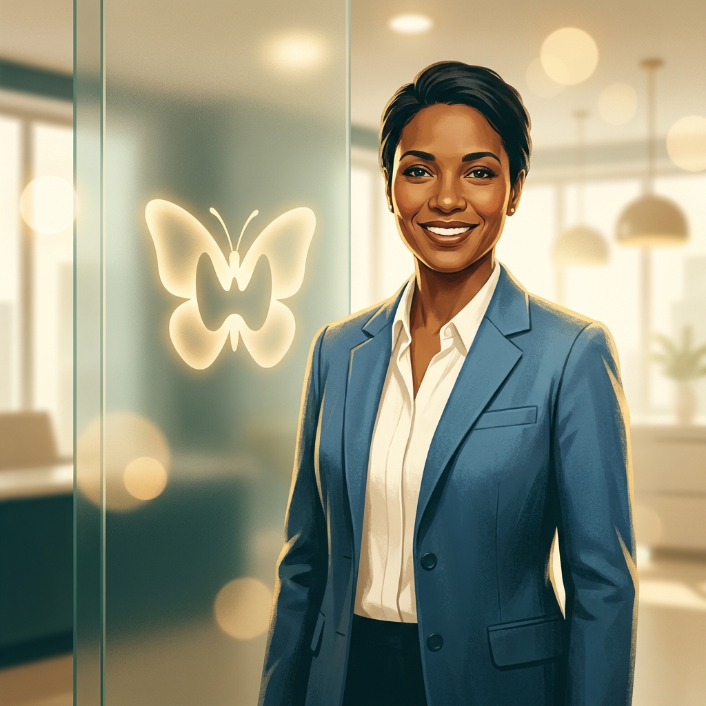 Doctor offering thyroid health insights on symptoms and treatment in a modern clinical setting