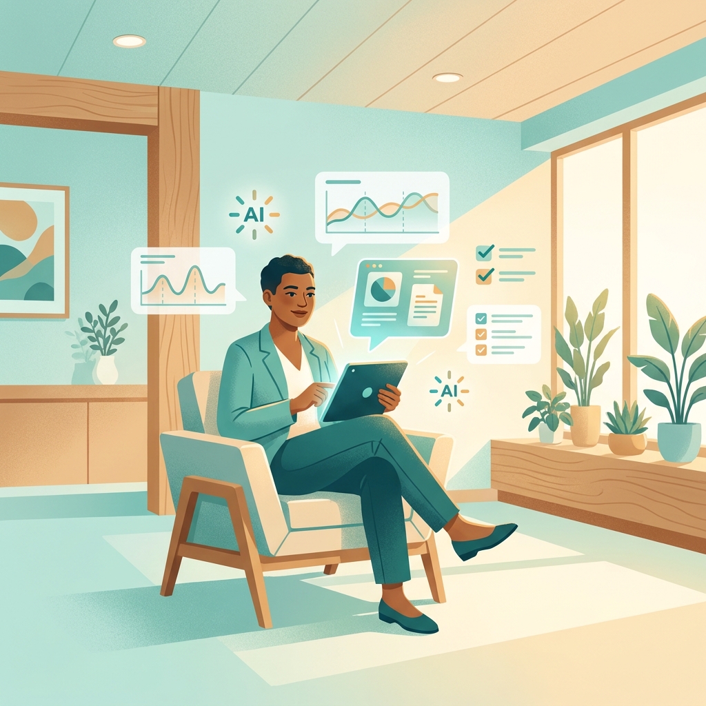 Empowered patient reviewing medical information on a tablet — health literacy tips for understanding medical information