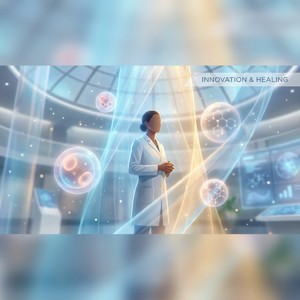 Physician in a luminous modern setting representing Boston Biolife regenerative medicine treatments and physician education