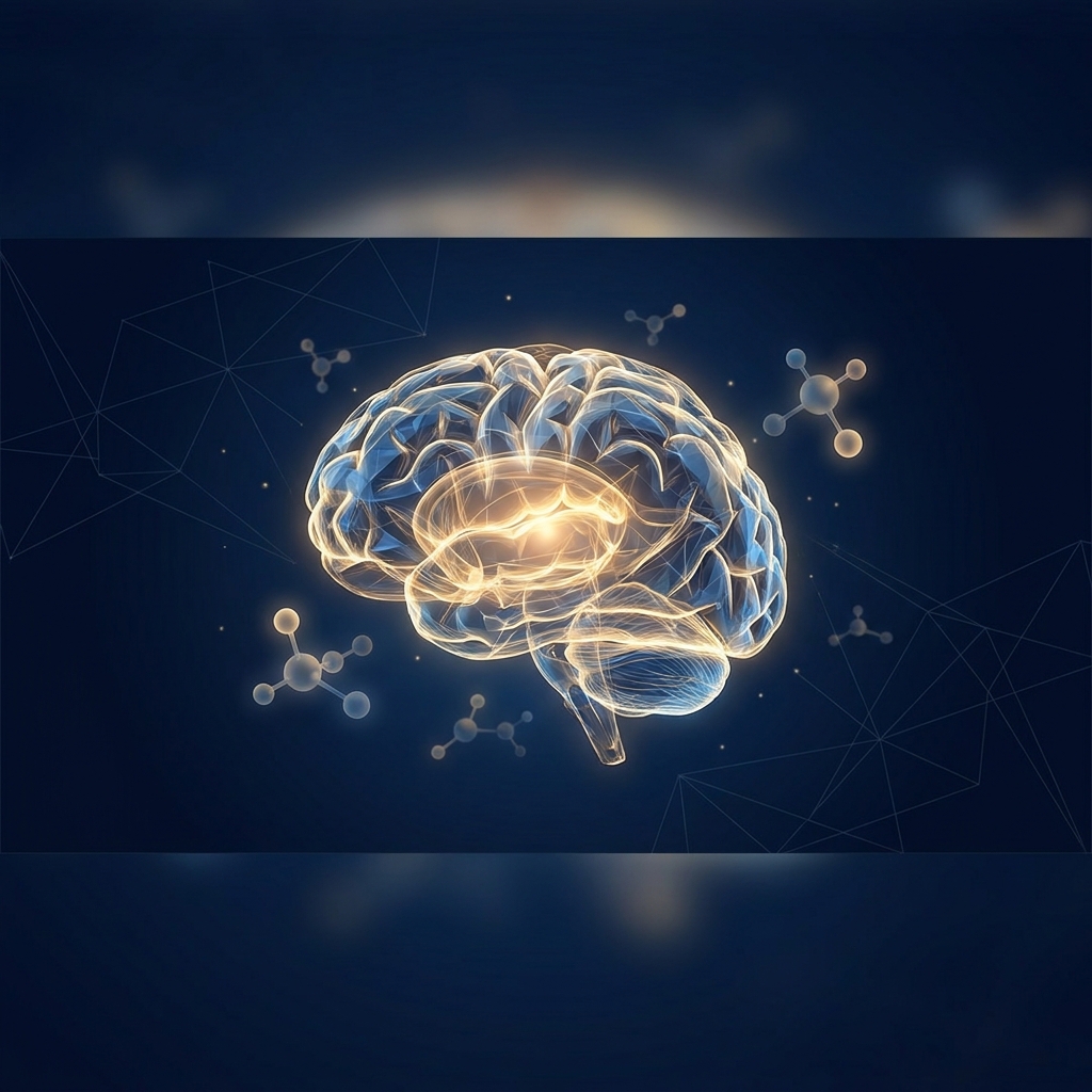 Glowing conceptual brain illustration representing the science behind whether brain health supplements are effective