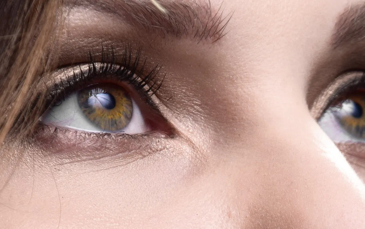 Close-up of a woman's eyes
