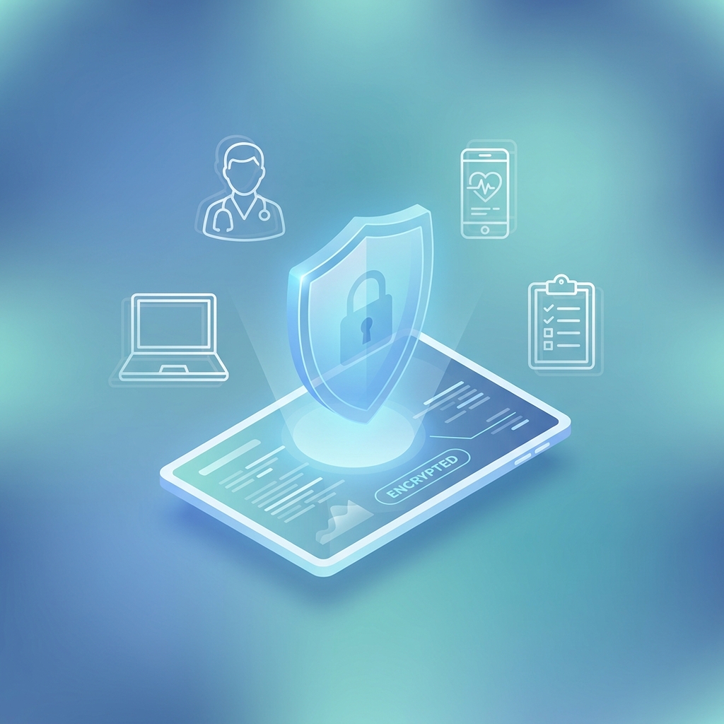 Shield icon representing data privacy, illustrating does HIPAA only apply to medical professionals