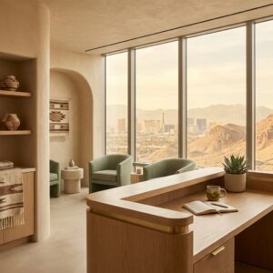 Modern integrative medicine clinic in Las Vegas, NV with calm, trustworthy wellness setting