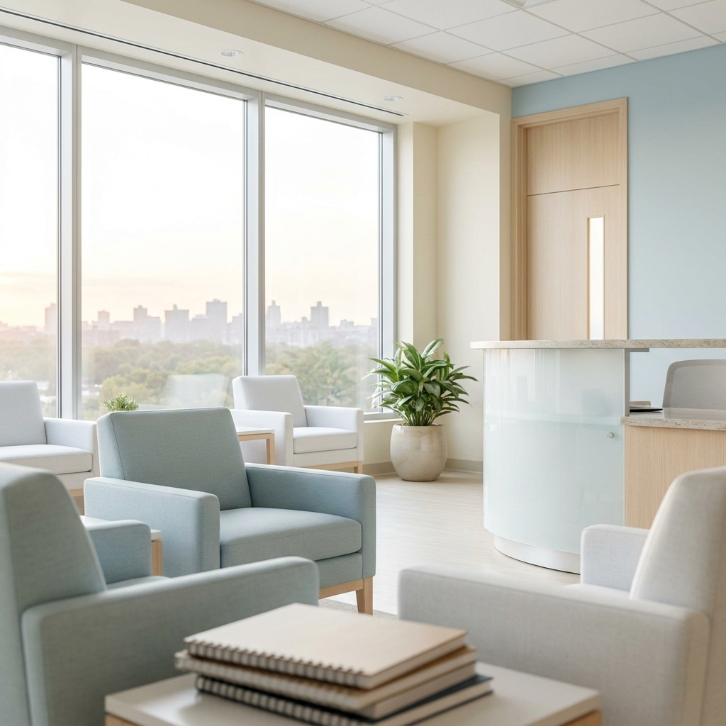 Modern medical office representing Associated Medical Professionals Syracuse NY care options