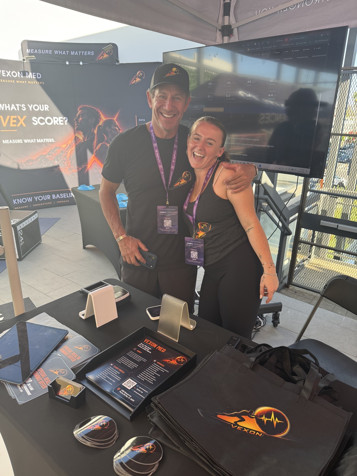 Vexon Med booth at the Healthspan Summit 2026